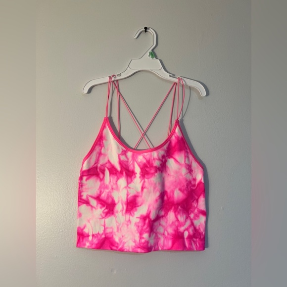 ‼️FINAL SALE MUST GO‼️🩷✨GORGEOUS PINK TYE DYE CROPPED TANK✨🩷 - Picture 1 of 2